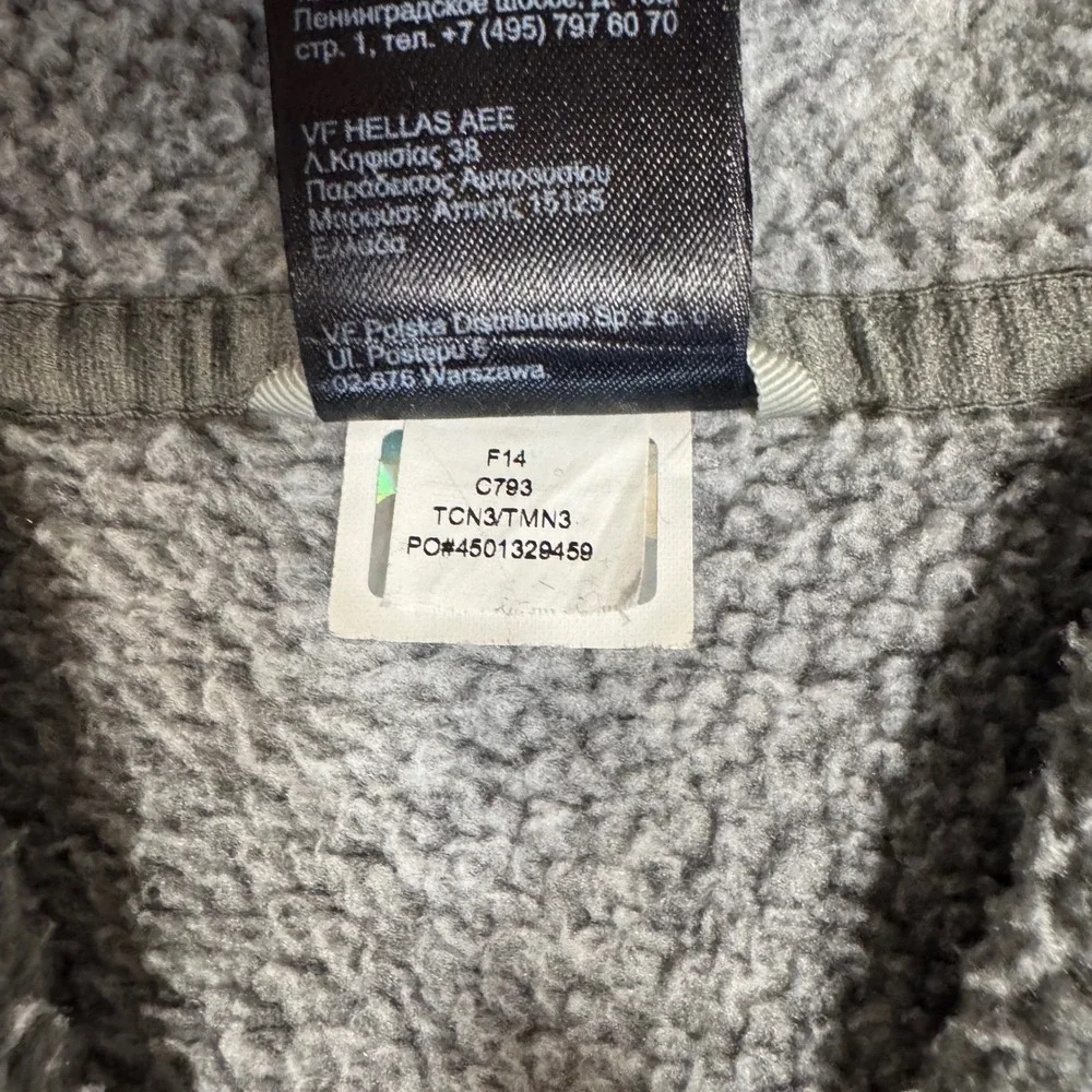 The North Face XS Fleece Jacket Gray Full‎ Zip High Loft Cozy